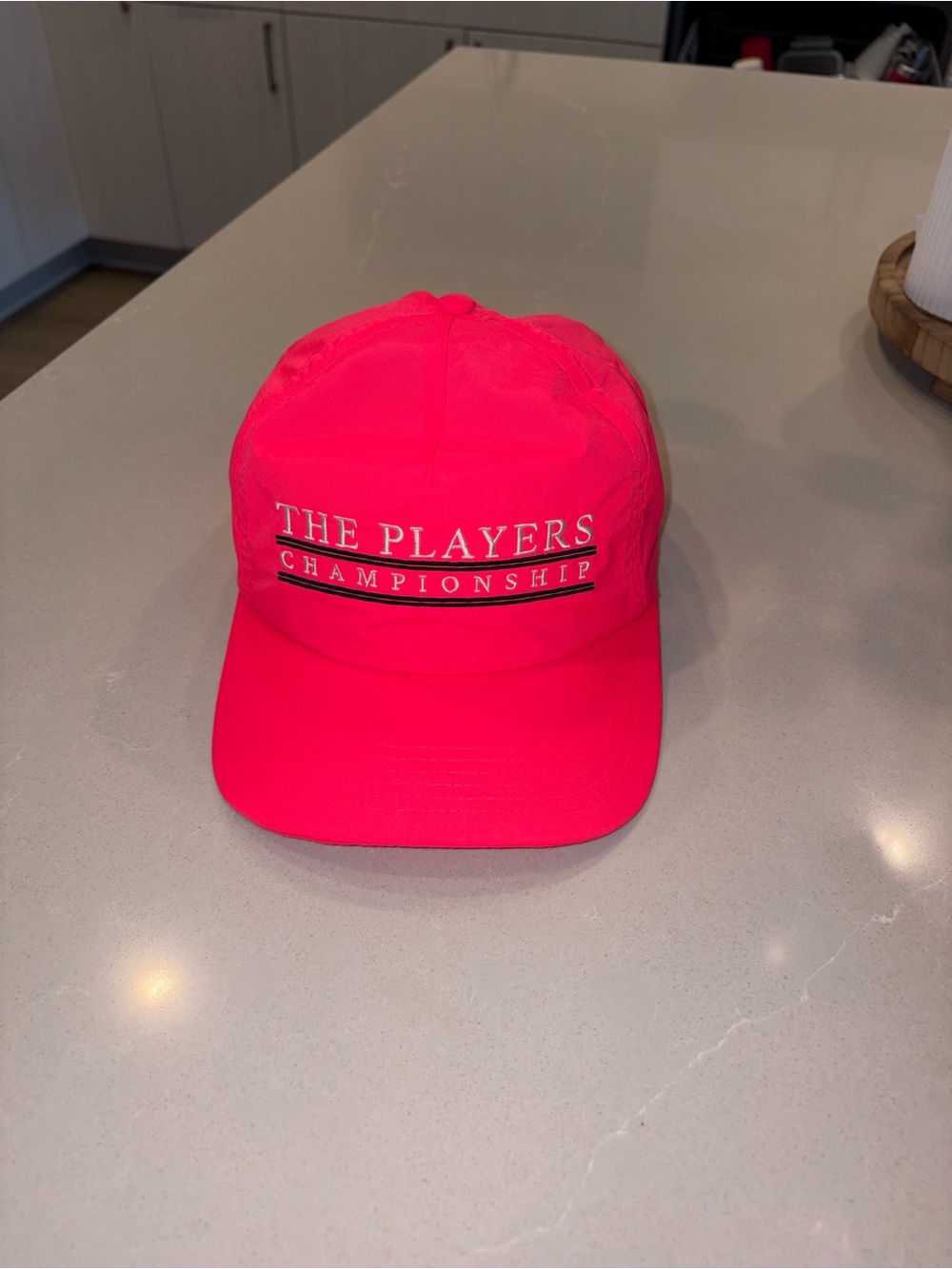 NWOT Neon Pink/Red Nylon Hat